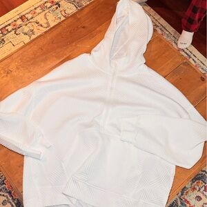 Amazon White Hooded Sweatshirt